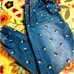 Mickey Mouse Disney Denim Joggers